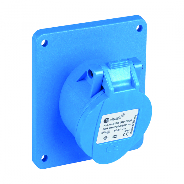 CEE Anbausteckdose 83x90mm 3x16A IP44